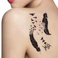 thumbnail image 4 of Long Lasting Temporary Flower Tattoo Sticker Waterproof Transfer Body Art Q3Q1, 4 of 4