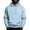 Light Blue, variant on TOMVIGX Mens Hoodies Pullover Casual Fleece Oversized Fall Sweatshirt Lightweight Baggy Tops Outdoor Daily Wear with Kangaroo Pocket L