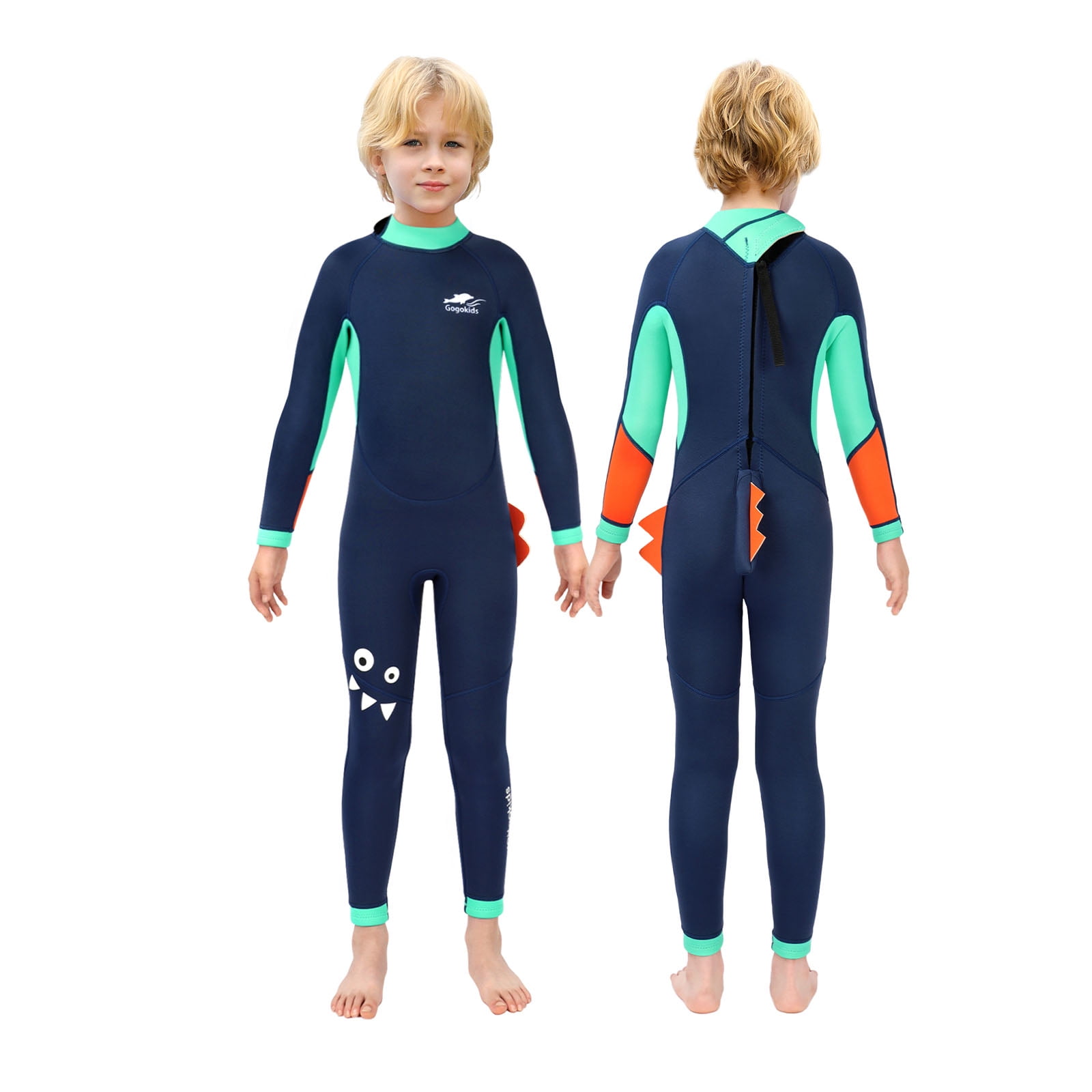 Wetsuit for Kids,2.5mm Neoprene Full Body Diving Suits Cartoon Long