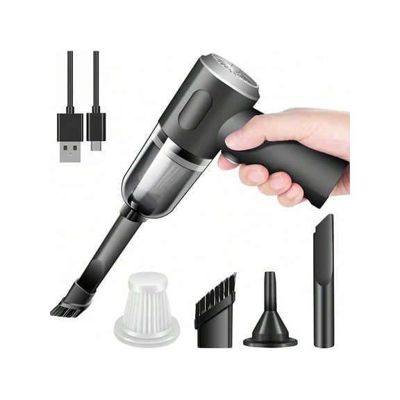 Mini Wireless Vacuum Cleaner With Strong Suction Multifunctional Rechargeable Dust Remover For Computer Home Car Cleaning