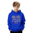 thumbnail image 4 of Gyujnb Unisex Warm Hoodie with Mixed Basic Text Print for Fall Winter Versatile Casual Wear,Size 1-16Y,3-4 Years, 4 of 5