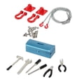 thumbnail image 1 of Cadena de gancho de remolque de oruga RC,Grillete de cadena de remolque,Caja de reparación de coche 1/10 RC,1:10 herramienta de reparación de orugas de roca,Martillo Llave Destornilladores, 1 of 9