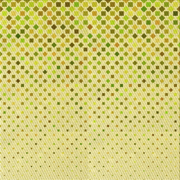 Ahgly Company Machine Washable Indoor Square Transitional Brown Area Rugs, 5' Square