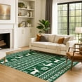 thumbnail image 7 of Addison Rugs Mayfield Premium Machine Washable Transitional Holiday Green Rectangle Rug, 2'6" x 3'10", 7 of 7