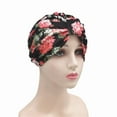 thumbnail image 4 of EnJoCho Women's Outdoor Travel Hat Cancer Head Hat Cap Ethnic Boho Floral Hair Cover Wrap Turban Headwear Turban Cap, 4 of 5