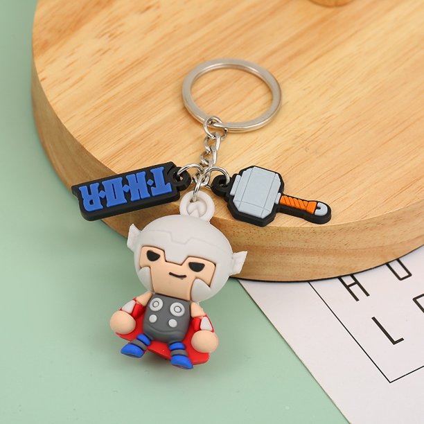 Marvel Avengers Mini llavero lindo superhéroe astronauta llavero colgante