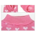 thumbnail image 6 of Pet Sweater, Pink Heart Pattern Dog Sweater, Cute Knit Pullover Pet Clothes for Small Dogs, Warm Winter Dog Apparel for Puppies, Fall Winter Clothing, 6 of 9