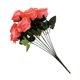thumbnail image 3 of Ramo de novia de boda de flor de rosa artificial de 10 cabezas, ramo de flores de simulación de oficina en casa, rosa falso, rosa melocotón Kearding HA7036-05B, 3 of 5
