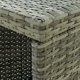 thumbnail image 3 of vidaXL 5 Piece Garden Bar Set with Cushions Poly Rattan Grey, 3 of 5