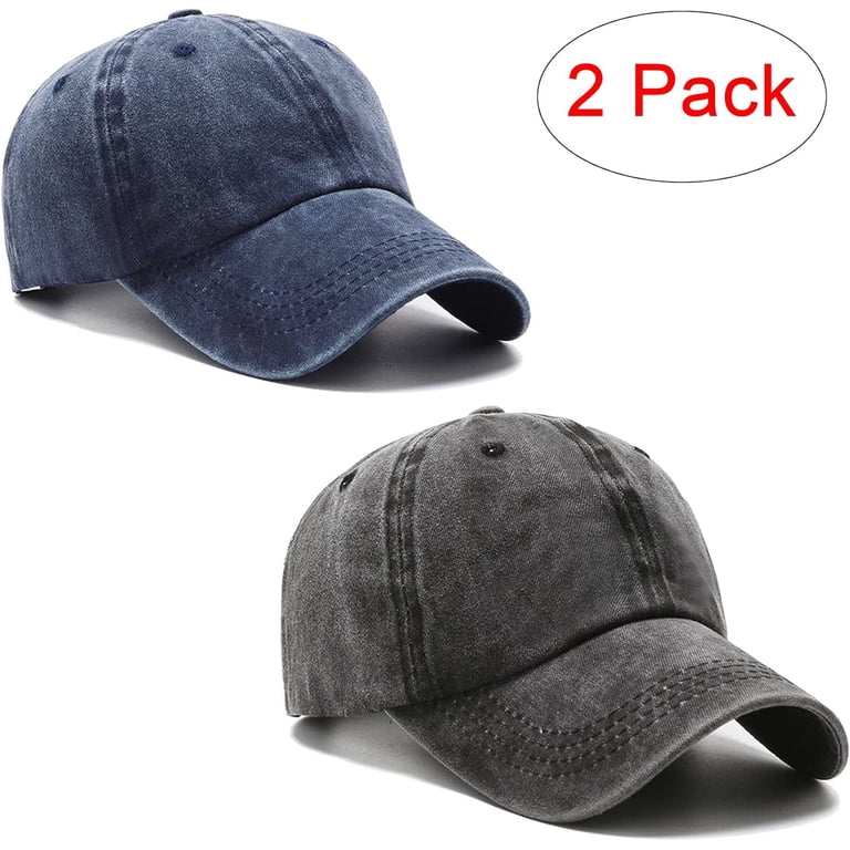 2 Packs Grey+grey Baseball Cap Golf Dad Hat For Men And Women s-l400.jpg main image 3