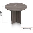 thumbnail image 3 of GOF 42" Round Table Chair Set (G11310B Stackable Chair) - Artisan Grey, 3 of 6