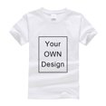 thumbnail image 2 of Customized Cotton Spandex T-Shirt Short Sleeve White Tee Tops Printed Own Logo For Uniform Or Couple Cloth Camisetas Oversize zhangmengya LED, 2 of 2