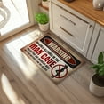 thumbnail image 4 of Warning No Girls Allowed Doormat – Funny Man Cave Entry Rug, Bold Indoor & Outdoor Mat for Men’s Spaces, Gift for Him, 4 of 4