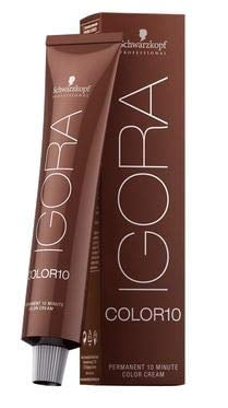 Schwarzköpf IGORA COLOR10 Permanent 10 Minute Hair Color Cream (w/Sleek Tint Brush) Color 10 Ten Haircolor Creme Dye (6-4 Dark Blonde Beige) -