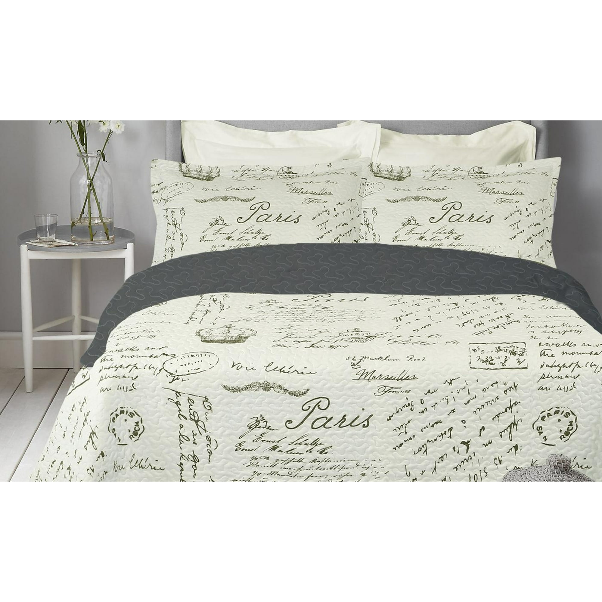 Paris Quilt Set Lightweight 100 Microfiber Canada