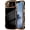 Black, variant on for iPhone 13 Pro Case for Women Girls, Cute Wave Frame Curly Shape with Love Heart Pattern Raised Camera Protection Cover Luxury Plating Shockproof Phone Case for iPhone 13 Pro, Black