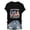 Black, variant on 4th Of July Shirt,Anniversary Print Shirt Basic Tees For Women Going Out Tops For Women Stripes Graphic Tee Workout Tops For Women American Flag T-Shirt Usa Flag Patriotic Tshirt Blue L
