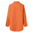 thumbnail image 2 of Aayomet 2023 Jean Jackets for Women Wash Wool Edge In The Long Loose Jean Jacket (Orange, S), 2 of 4