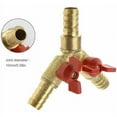 10mm Hose Fitting Y Type 3 Way Brass Pipe Joint Connector Adapter