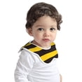 thumbnail image 2 of Hirioo Bee Stripe for Baby Cotton Petal Bib Drool Bibs for Baby Boy Unisex, 2 of 9