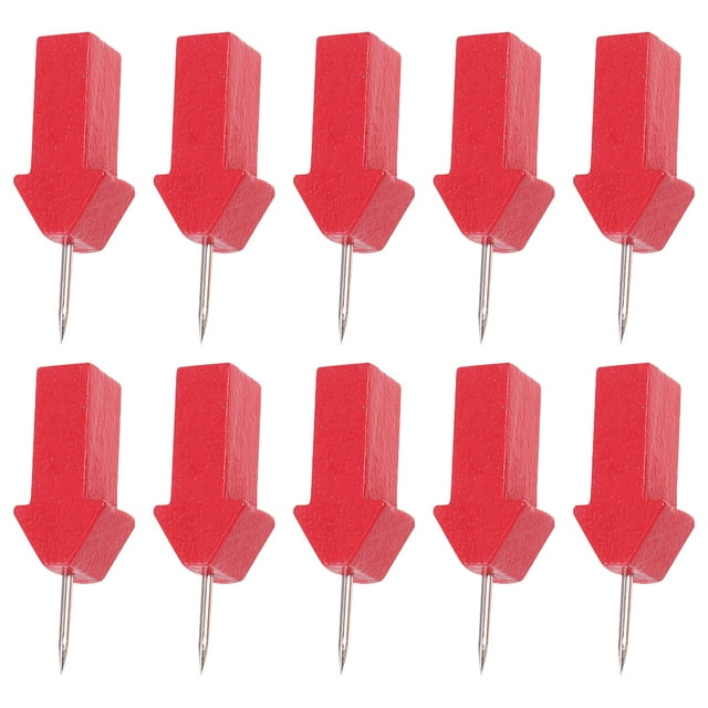 Miangastore 50pcs Red Arrow Shape Pushpin Thumbtack Stud Decorative DIY Tool Stationery
