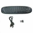 thumbnail image 2 of C120 Fly Air Mouse Clavier Sans Fil Télécommande Connexion 2.4GHz Clavier Rechargeable G64 Mouse pour Android TV Box/PC Noir, 2 of 5