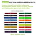 thumbnail image 5 of Champion Sports Baseball/Softball Uniform Belt - Comfort Stretch Fit Uniform Belt - Durable Syntex Tab - Youth: 18"-32" - Neon Green, 5 of 7