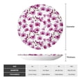 thumbnail image 2 of Picia Orchids Flowers Pattern Bone China Decorative Plate – Wall Decor with Stand and Adhesive, Elegant Ornament for Living Room, Office, or Entryway-6in, 2 of 6