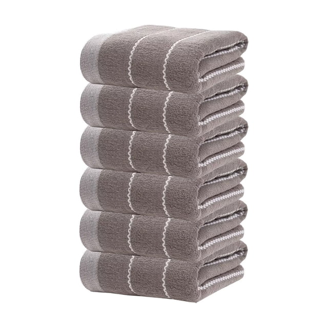 6 Piece Towel Set Soft Absorbent Towels Household Towels Gift Towels For Hand Gym Beauty Spa And Home Hair Care
