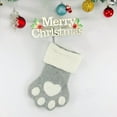 thumbnail image 2 of Hometravel Christmas Pet Stocking, Red Gray Themed Gift Bag for Candy Treats, Holiday Decoration for Home, Festive Season Celebration, Pet Inclusion, 2 of 3