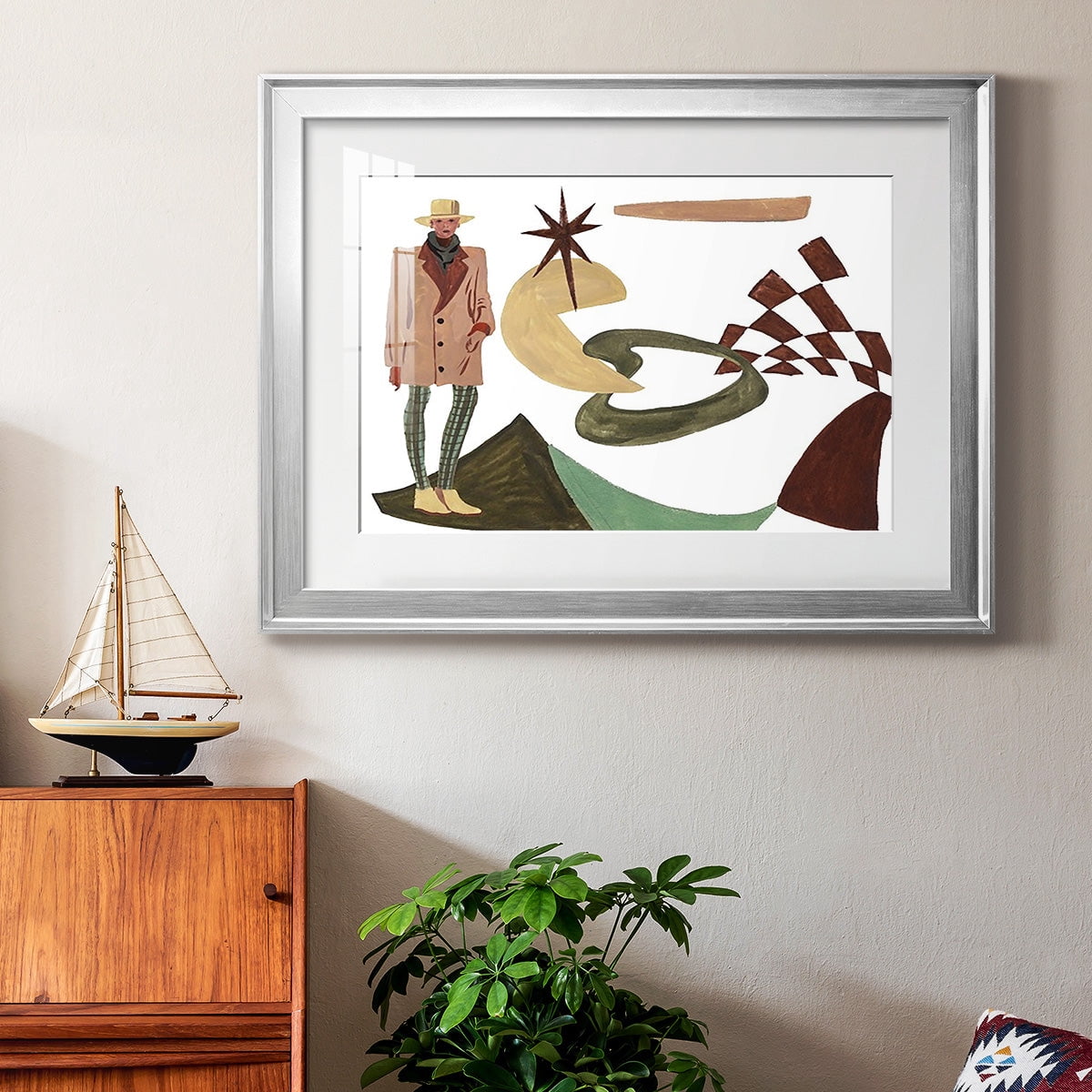Vintage Vibes IV Premium Framed Print - Ready to Hang