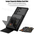 thumbnail image 5 of Card Holder Case For Samsung Galaxy S24 Ultra S23 S22 S21 Note 20 10 S10 Plus Heavy Duty Wallet Hidden Flip Slot Protective Cove, 5 of 5