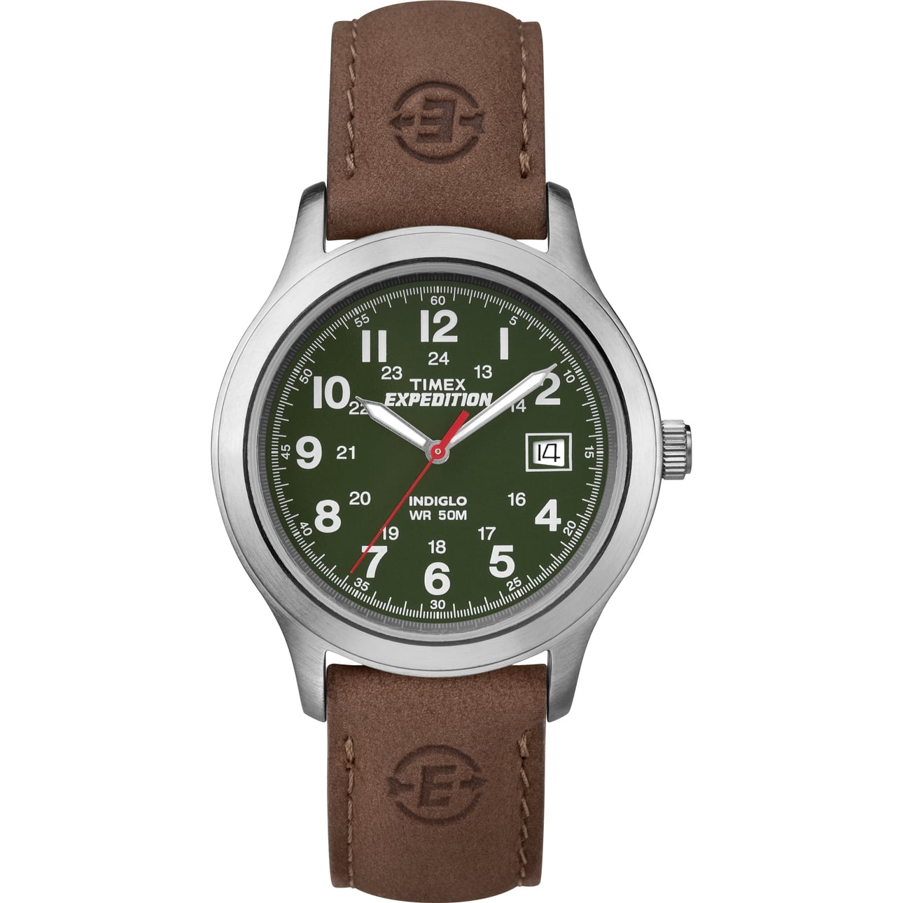 Timex Men's Expedition Scout Green/Titanium 40mm Casual Watch, Fabric Strap