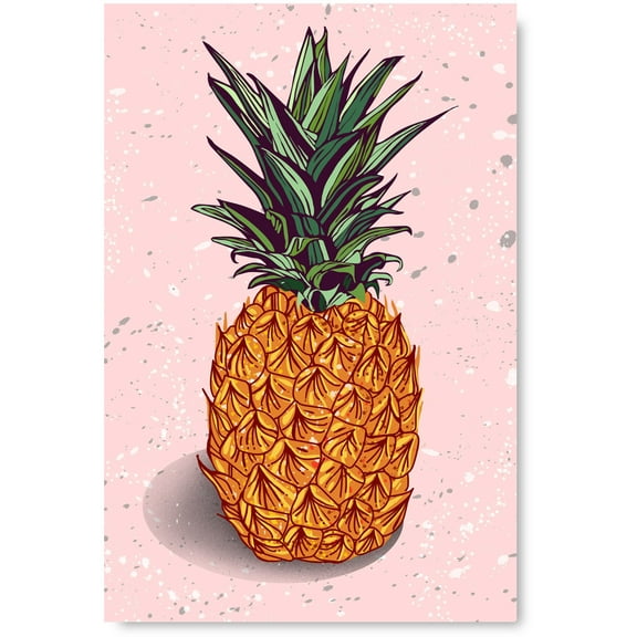 Awkward Styles Tropical Pineapple Canvas Wall Art Minimalist Home Office Decor Tropical Prints for Kitchen