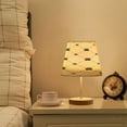 thumbnail image 6 of Ryvnso LED Bedside Table Lamp Paw Flower Checkered Bedroom Desk Lamps Nightstand Lampshade M, 6 of 7