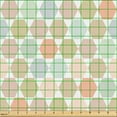 thumbnail image 2 of Ambesonne Geometric Fabric by the Yard Upholstery, Colorful Hexagons Plot, 10 Yards, Pale Salmon and Mint Green, 2 of 5