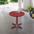 thumbnail image 3 of Afuera Living Modern Metal Patio End Table in Dark Red Gloss, 3 of 6