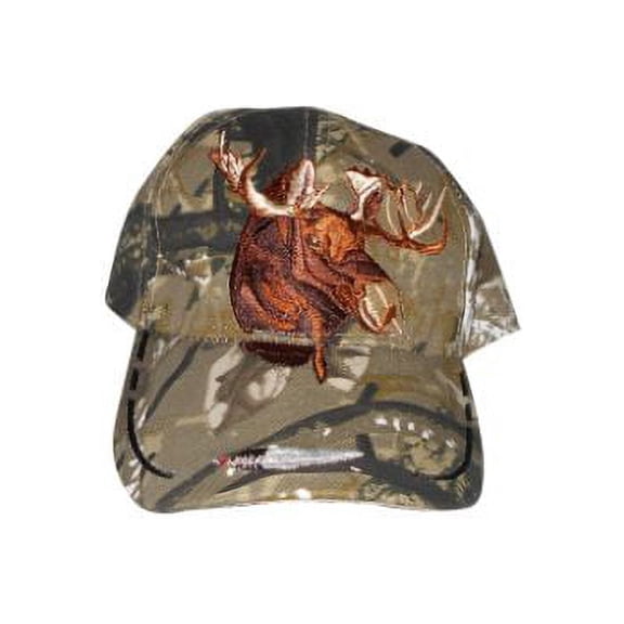 Moose Native Pride Baseball Caps Embroidered - Camo Color Uni-Sex Style -- FREE USA Shipping--(CapNp511c)