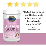 Garden of Life Grass Fed Collagen Beauty Strawberry Lemonade 270g POWDER