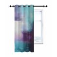 thumbnail image 7 of Purple Teal Thermal Insulated Blackout Curtains for Bedroom 84 Length Mottled Graffiti Color Block Abstract Geometric Room Darkening Curtain 1 Panel Grommet Window Curtain Drape for Living Room, 7 of 7