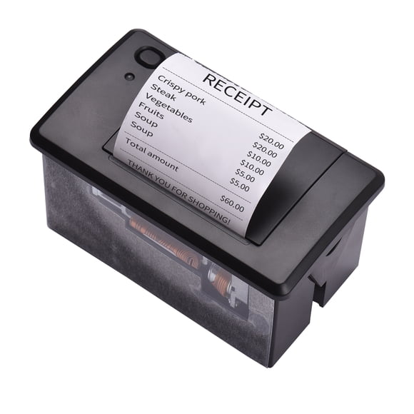 Aiebcy Embedded Thermal Receipt Printer 58MM Mini Printing Module Low Noise with USB/RS232/TTL Serial Port Support ESC/POS Commands for Weighing Apparatus Cash Register Self-Service Terminal