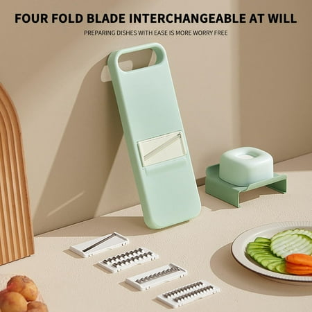 

6In1 Vegetable Cutter Multi-Blade Detachable Cutter Vegetable Cutter Handheld Kitchen Gadget Potato Cucumber Carrot Fruit Vegetable