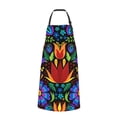 thumbnail image 2 of Lsque Colorful Floral Waterproof Apron Chef Aprons for Men Heavy Duty Chemical Work Apron Extra Long Grilling Aprons with Adjustable Bib Apron, 2 of 9