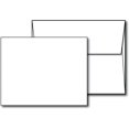 thumbnail image 1 of Heavyweight Blank White A2 (4 1/4" x 5 1/2") Cards with Envelopes - 100 Cards & Envelopes, 1 of 4