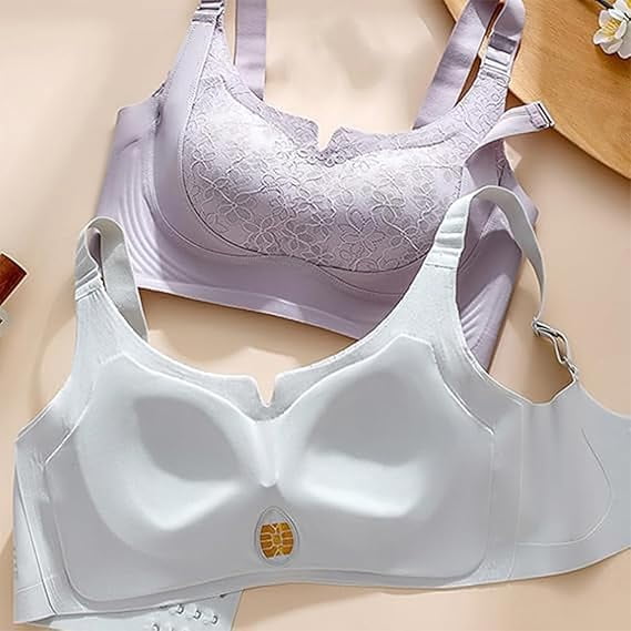 Custom-Lift Bust Shaping Bra, Full Coverage Wireless Comfy Push up Bras, Powerful Lifting & Shaping Bra for Women Daily(Black,Large)
