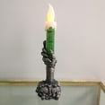 thumbnail image 4 of Luces LED de Halloween, lámpara de vela de sujeción de fantasma de calavera de terror, decoración de fiesta de Halloween feliz, adornos de Casa Encantada para el hogar, 4 of 4