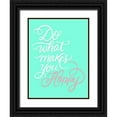 thumbnail image 1 of Batista, Dee 25x32 Black Ornate Wood Framed with Double Matting Museum Art Print Titled - Happy, 1 of 4