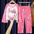 thumbnail image 2 of Conjuntos de pijamas Kawaii Kuromi para niños, ropa de dormir duradera, suave y cómoda, ropa interior informal para niños y niñas, otoño e invierno, 2 of 2