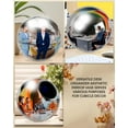 thumbnail image 7 of Skywin Convex Mirror Fortune Magic Ball Cubicle Decorations - Cubicle Mirror, Desk Mirror to See Behind You, Aesthetic Office Cubicle Accessories, Rearview Mirror(Silver), 7 of 7