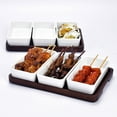 thumbnail image 4 of Snack Serving Tray, Durable Long Strip Ceramic Tray Coffee  For Nuts, 4 of 8